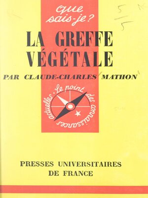 cover image of La greffe végétale